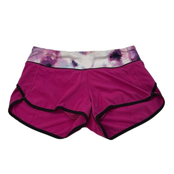 Lululemon Speed Short Raspberry Blooming Pixie Multi Size 6 - Picture 1 of 6